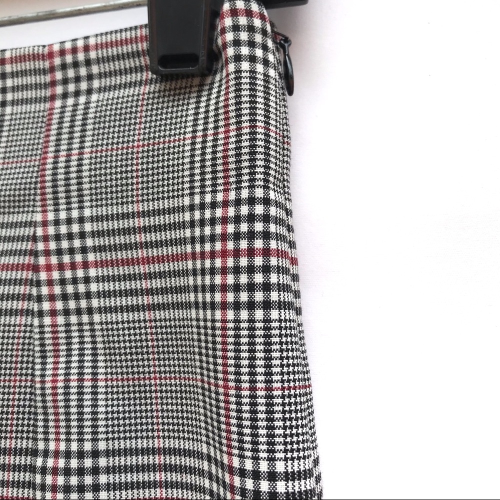 Zara Checkered Plaid High Rise Cuffed Pants NEW - Picture 9 of 9